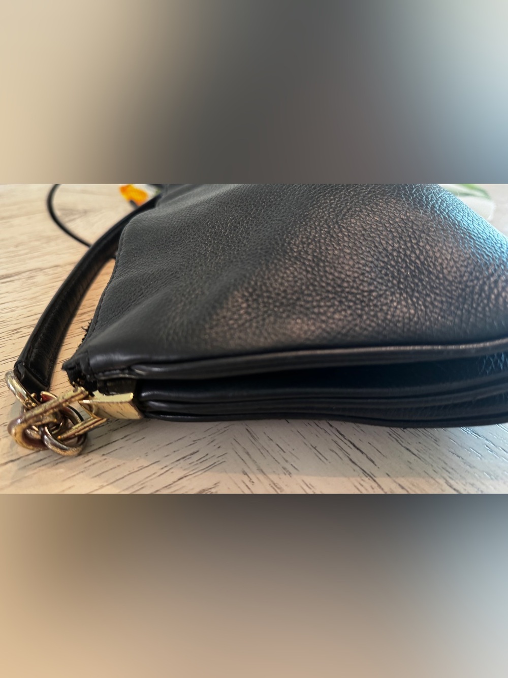 Kate Spade New York Black Pebbled Leather Crossbody Bag Adjustable Strap - Picture 9 of 16